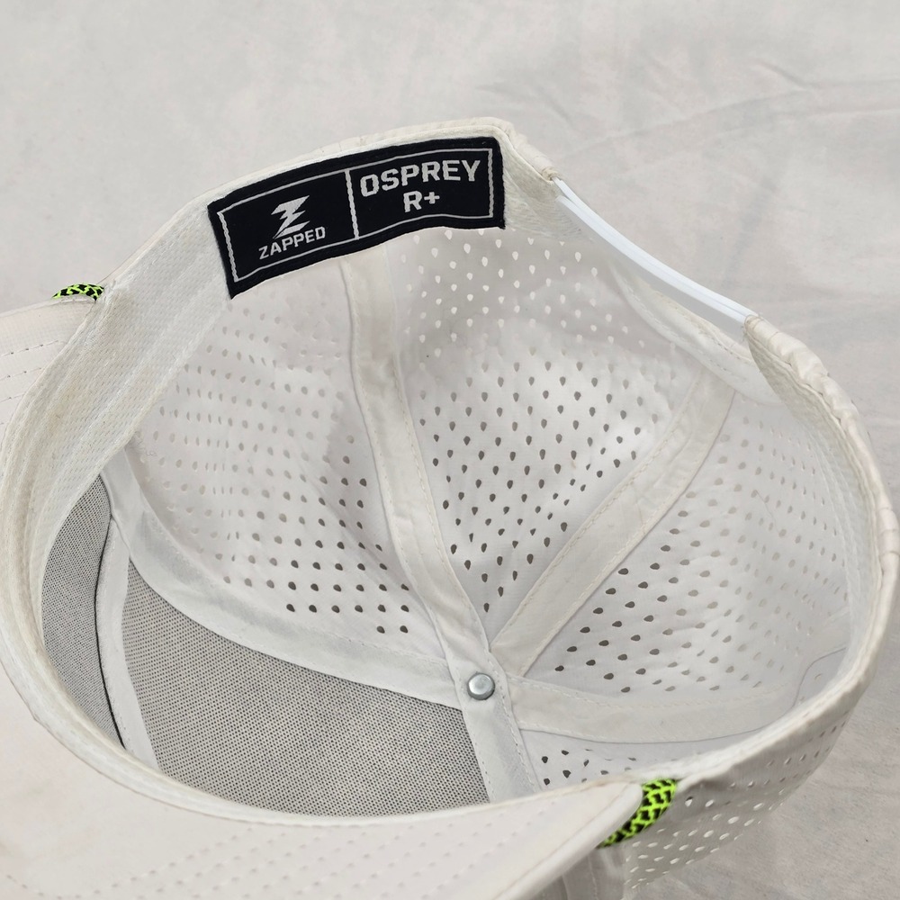 Osprey R+ Zapped White Golf Hat Men's Adjustable Perforated‎ Rope - Picture 6 of 6
